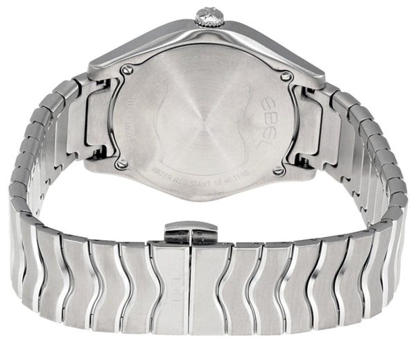 Ebel Wave Stainless Steel Silver Dial Diamonds Quartz Womens Watch 1216308 Sale