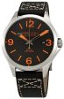 Hamilton Khaki Aviation Air Race Automatic Black and Orange Dial Date Black Leather Men’s Strap Watch H76535731 Online