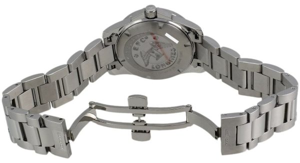 Longines Conquest Steel & Diamond Womens Watch Calendar MOP Dial L3.258.0.87.6 Cheap