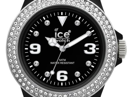 Ice-Watch Stone Tycoon Swarovski Crystals Black Polyamide & Steel Unisex Strap Watch ST.BS.U.L.10 Online now