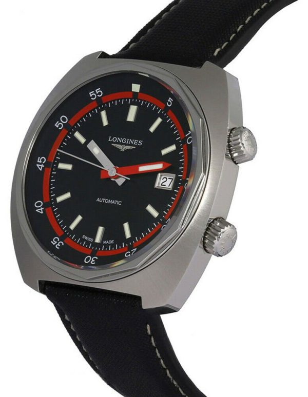 Longines Heritage Diver Automatic Steel Mens Strap Watch Calendar L2.795.4.52.0 Online now