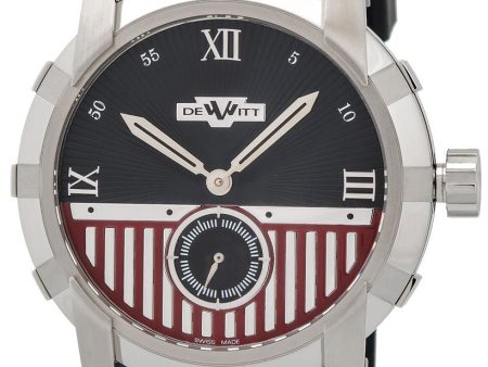 Dewitt Glorious Knight Automatic Stainless Steel Mens Strap Watch FTV.PTS.001.RPB Sale