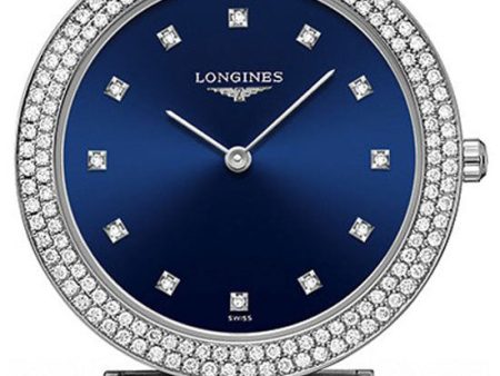 Longines La Grande Classique Stainless Steel & Diamond Womens Watch Blue Dial L45150976 Cheap