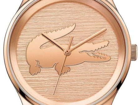 Lacoste Victoria Rose Gold Plated Stainless Steel 2001015 Women s Watch Quartz Supply