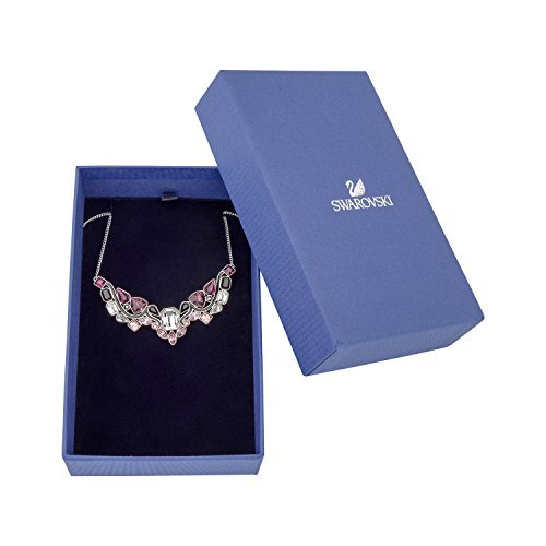 Swarovski Impulse 5152835 Multi Color Crystal Rhodium Plated Bib Necklace For Discount