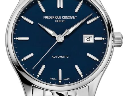 Frederique Constant Classics Index Automatic Stainless Steel Blue Dial Date Mens Watch FC-303NN5B6B Discount