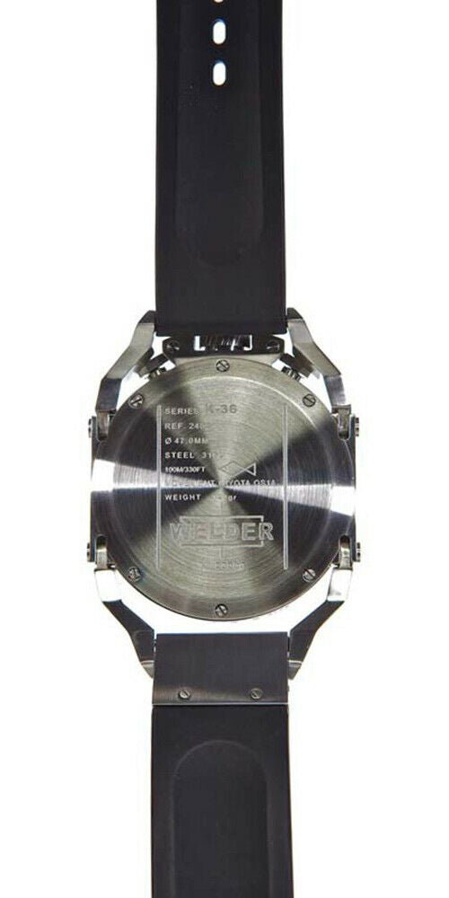 Welder by U-boat K36 Chronograph Stainless Steel Mens Watch Rubber Strap K36-2403 on Sale