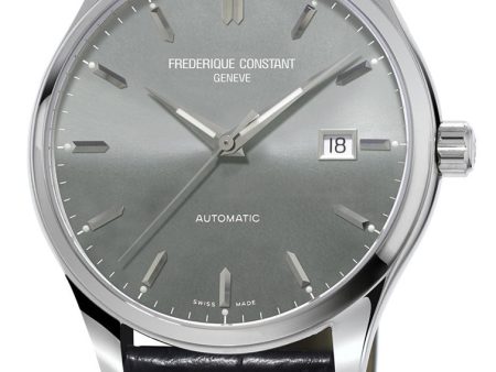 Frederique Constant Classic Index Automatic Steel Mens Watch E-Strap Date FC-303LGS5B6 Cheap