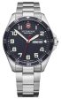 Victorinox Swiss Army Fieldforce Stainless Steel Blue Dial Day Date Quartz Mens Watch 241851 Sale