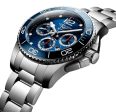 Longines HydroConquest Automatic Chronograph Stainless Steel Blue Dial Date Divers Mens Watch L3.783.4.96.6 Online Hot Sale