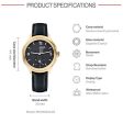 Mondaine Men s Helvetica Stainless Steel Quartz Watch with Leather Strap, Black, 20 (Model: MH1B2S20LB) Discount