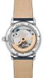 Frederique Constant Classics Worldtimer Manufacture GMT Automatic Stainless Steel Silver Dial Blue Leather Strap Date Mens Watch FC-718WM4H6 Online Sale