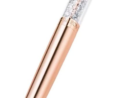 Swarovski Crystalline Rose Gold Plated Crystal-Filled Ballpoint Pen with Swan Charm 5479552 Online now