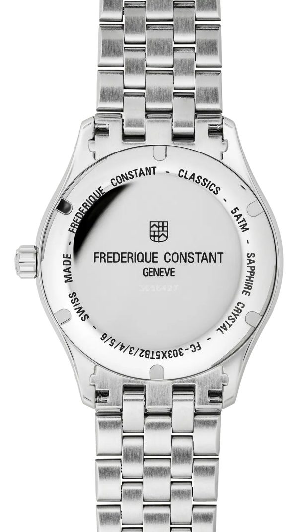 Frederique Constant Classics Index Automatic Stainless Steel Blue Dial Date Mens Watch FC-303NN5B6B Discount