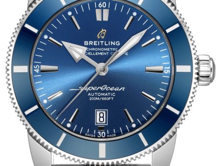 Breitling Superocean Heritage Automatic Chronometer Stainless Steel Mesh Blue Dial Date Divers Mens Watch Special Edition AB2020161C1A1 Online Sale