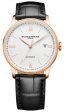 Baume & Mercier Classima Automatic 18K Pink Gold & Titanium Silver Dial Black Leather Strap Date Mens Watch M0A10597 Supply