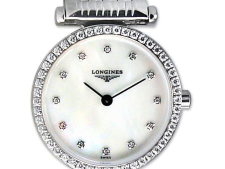 Longines La Grande Classique Stainless Steel & Diamond Womens Luxury Watch MOP L4.241.0.80.6 Online Sale