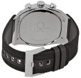 Calvin Klein Eager Chronograph Black Nylon Strap Black and Silver Dial Quartz Mens Watch K4B371B3 Online Hot Sale