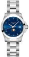 Longines Conquest Stainless Steel Blue Dial Diamonds Date Moonphase Quartz Womens Watch L3.381.4.97.6 Online