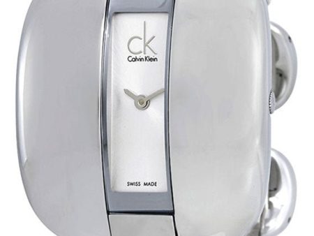 Calvin Klein Treasure Stainless Steel Bracelet Silver Dial Quartz Womens Watch K2E23138 Hot on Sale