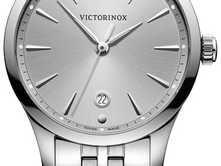 Victorinox Swiss Army Alliance Small Stainless Steel Silver Dial Date Quartz Womens Watch 241828 Online Sale