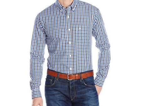 Dockers Men s Long-Sleeve Multi-Color Gingham Button-Front Shirt Discount