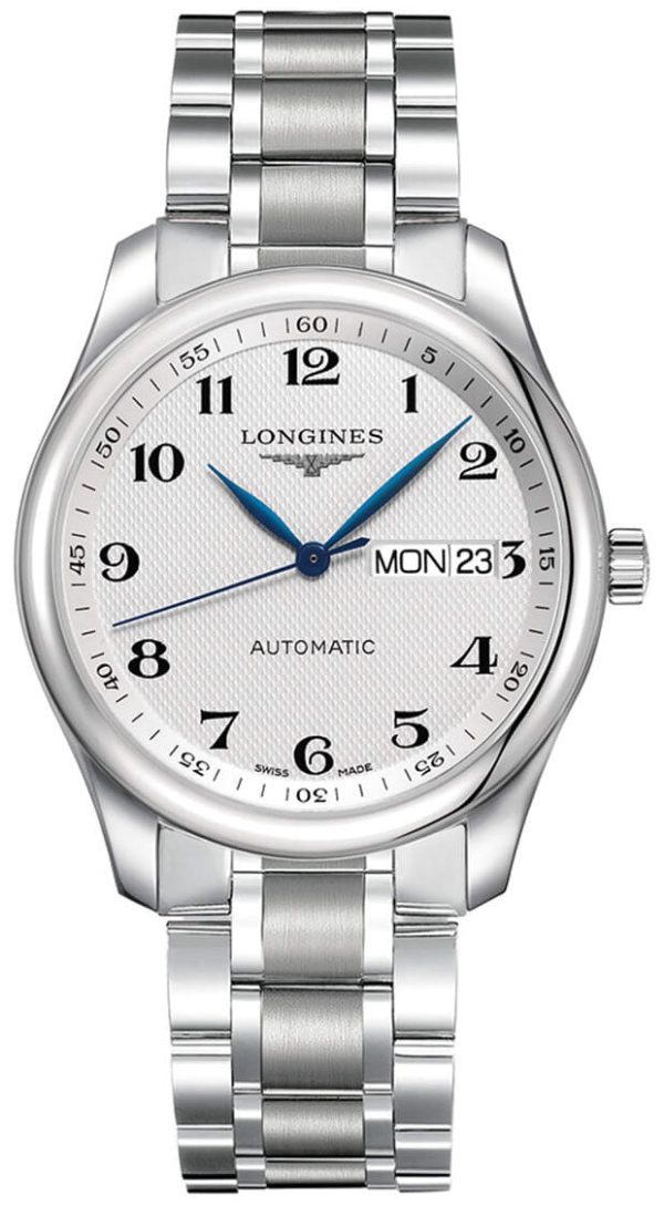 Longines Master Collection Automatic Stainless Steel Silver Dial Day Date Mens Watch L2.755.4.78.6 Online now