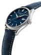 Frederique Constant Classics Index Automatic Stainless Steel Blue Dial Blue Leather Strap Date Mens Watch FC-303NN5B6 Online Sale