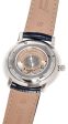 Frederique Constant Slimline Heart Beat Automatic Blue Dial Blue Leather Strap Mens Watch FC-312N4S6 Sale