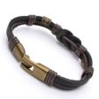 Authentic Tribal Leather Wristband Surf Black Mens Bracelet Online