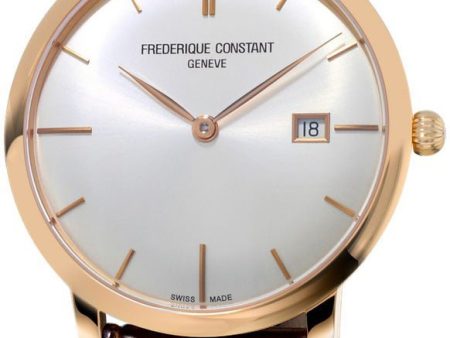 Frederique Constant Slim Line Automatic 18kt Rose Gold Mens Luxury Strap Watch FC-306V4S9 Online now