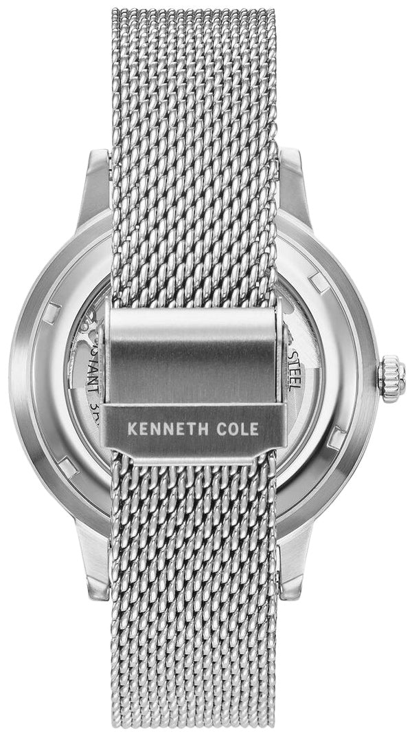 Kenneth Cole Automatic Skeleton Watch with Mesh Band KC50559010 Online Hot Sale