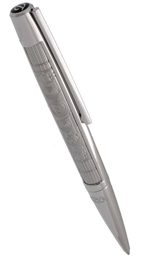 S.T. Dupont Defi Star Wars Palladium Ballpoint Pen Black Ink Medium Limited Edition 405811 For Discount