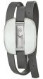 Calvin Klein Treasure Wrap Around Gray Cloth Leather Silver Dial Quartz Womens Watch K2E23620 Online Hot Sale