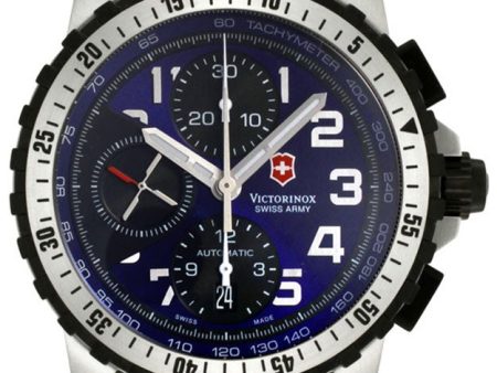 Victorinox Swiss Army Alpnach Automatic Chronograph Blue Dial Date Steel Mens Watch 241194 Online