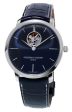 Frederique Constant Slimline Heart Beat Automatic Blue Dial Blue Leather Strap Mens Watch FC-312N4S6 Sale