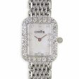 Condor 14kt Solid White Gold & Diamond Womens Luxury Swiss Watch MOP Dial 14k Online now