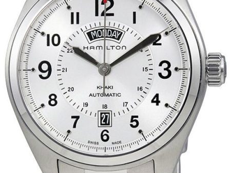 Hamilton Khaki Field Day Date Automatic Stainless Steel Silver Dial Mens Watch H70505153 Online Hot Sale