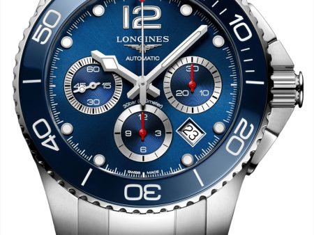 Longines HydroConquest Automatic Chronograph Stainless Steel Blue Dial Date Divers Mens Watch L3.883.4.96.6 Cheap