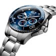 Longines HydroConquest Automatic Chronograph Stainless Steel Blue Dial Date Divers Mens Watch L3.883.4.96.6 Cheap