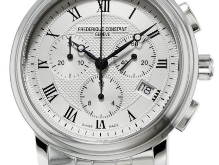 Frederique Constant Classics Quartz Chronograph Stainless Steel Mens Watch Date FC-292MC4P6B2 For Cheap