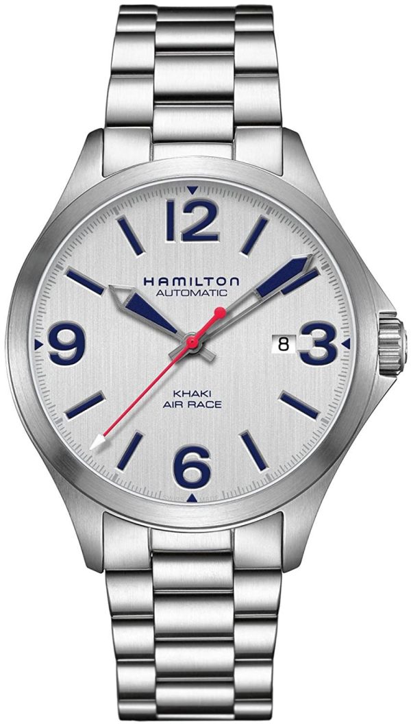 Hamilton Khaki Aviation Air Race Stainless Steel Automatic Mens Watch Date H76525151 Discount