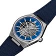 Limited Edition Frederique Constant Highlife Automatic Stainless Steel Skeleton Dial Interchangeable Blue Rubber Strap Mens Watch FC-310NSKT4NH6B Fashion