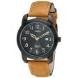 Timex Men s T2P1339J Elevated Classics Watch with Brown Leather Strap on Sale