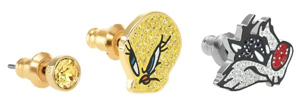 Swarovski Looney Tunes Pierced Earrings 5487639 Fashion