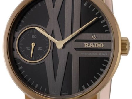 Limited Edition Rado DiaMaster RHW1 XXL Bronze Colored Ultra-Light High-Tech Ceramic Black Leather Black Dial Manual-Winding Mens Watch R14586155 Online