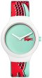 Lacoste Goa White Plastic Case 2020114 Analogue Quartz Sea Green Dial Silicone Strap Women s Watch Fashion