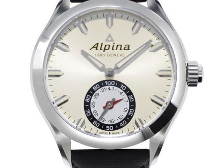 Alpina Horological Smartwatch Mens Calendar Quartz Light Silver Dial AL-285S5AQ6 For Sale