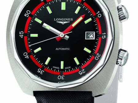 Longines Heritage Diver Automatic Steel Mens Strap Watch Calendar L2.795.4.52.0 Online now