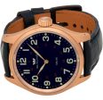 Glycine KMU 48 Kriegs Marine Uhren Rose Gold Plated Steel Mens Watch 3906.29AT LBK7D Hot on Sale